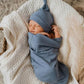 Swaddle blanket and matching hat